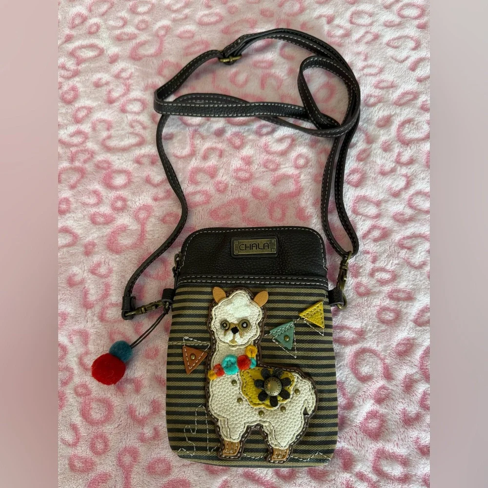 Chala Striped Alpaca Crossbody Cell Phone
Purse Mini Crossbody Bag ID Card - Picture 7 of 8